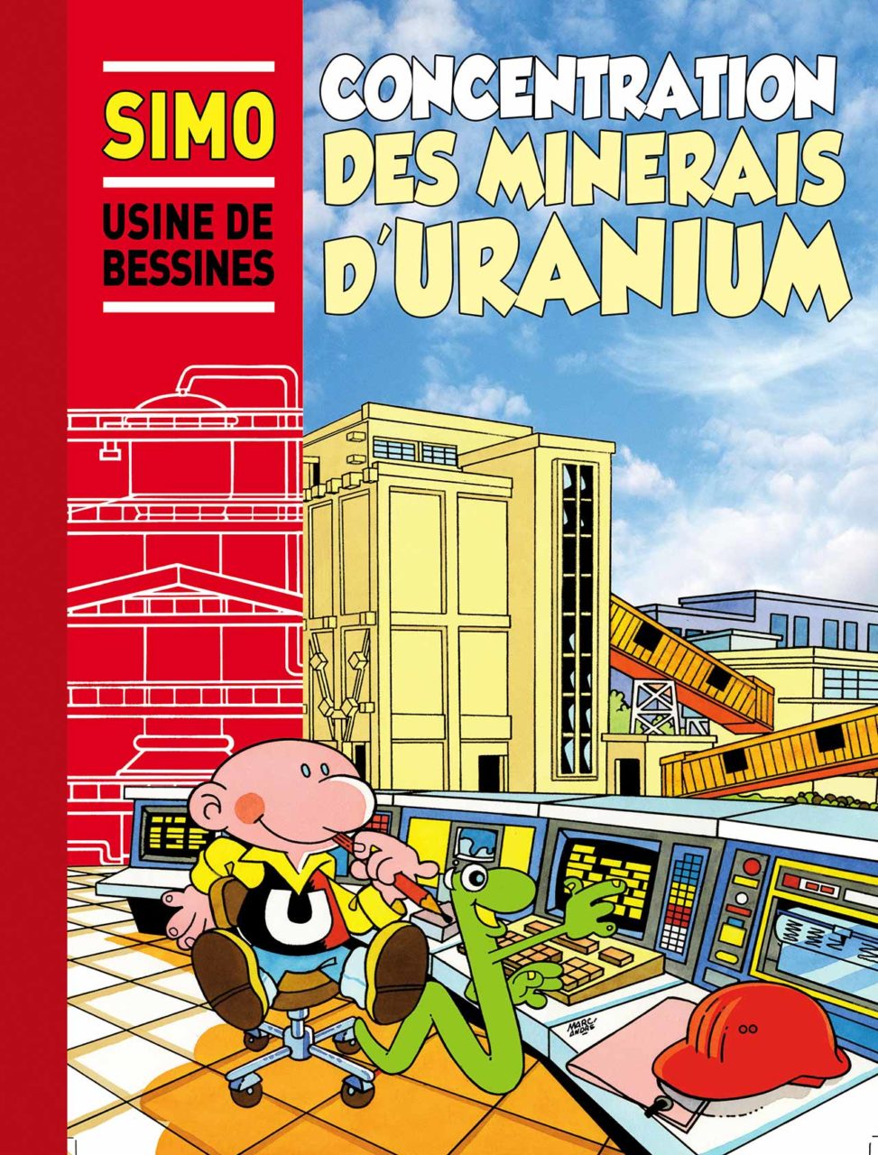 Couverture de l'album de BD pour la SIMO-Societe-Industrielle-des-Minerais-de-L-Ouest- 1989