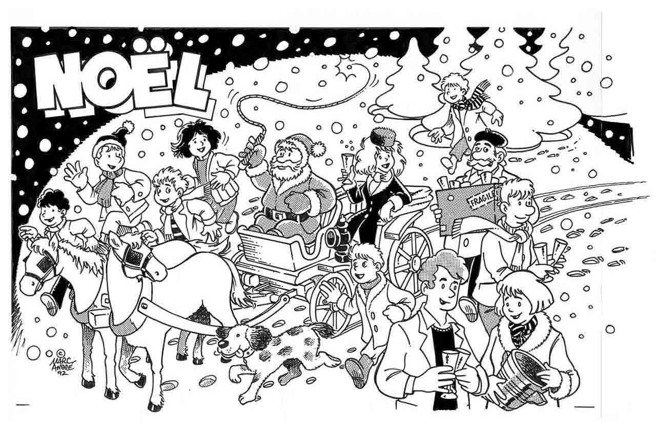 Illustration pour la première page de La Gazette de Saint-Sulpice-les-Feuilles Noel 1992