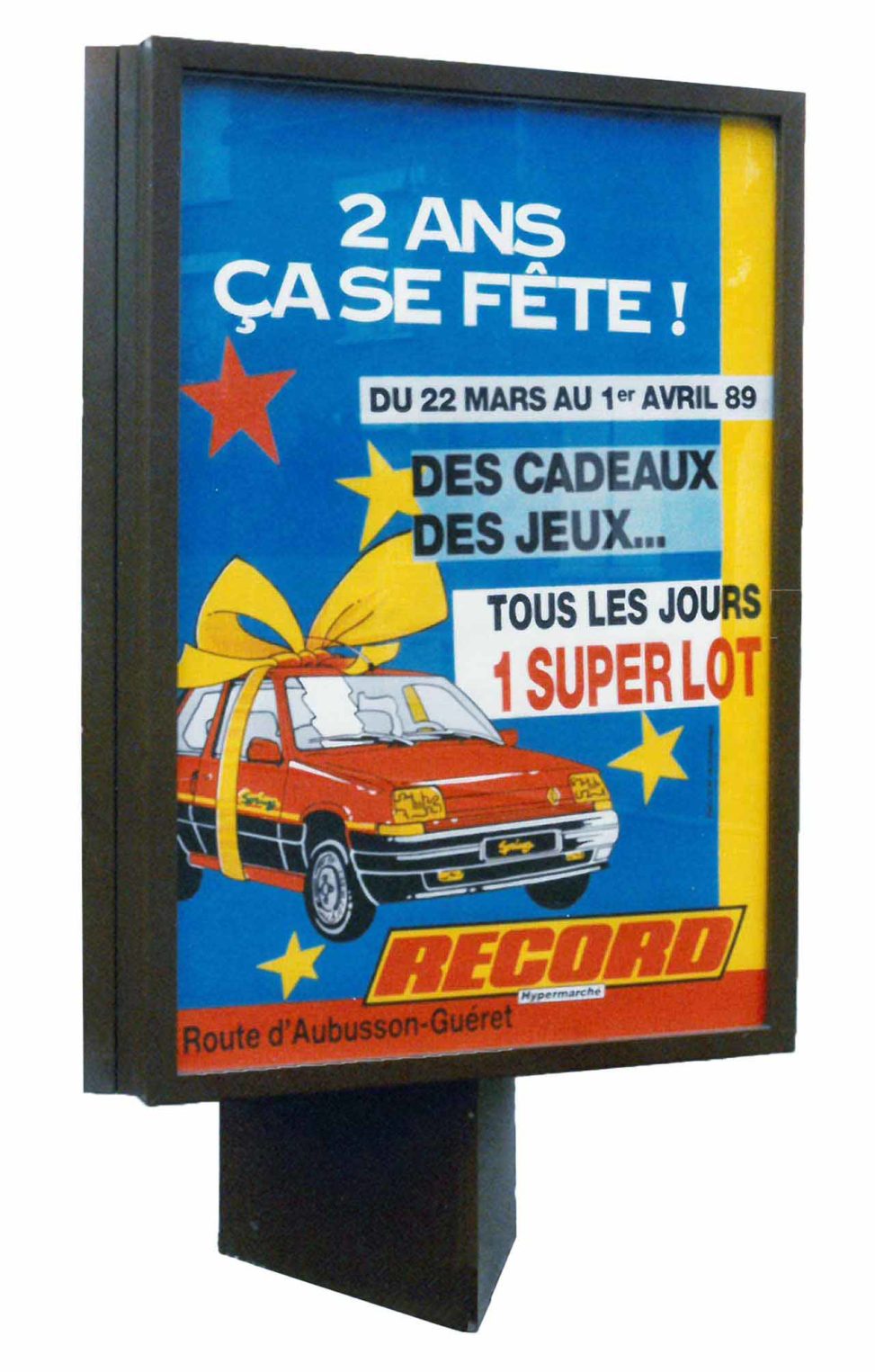 1989-Affiche Sucette-Supermarchés-Record-Agence-Scandere
