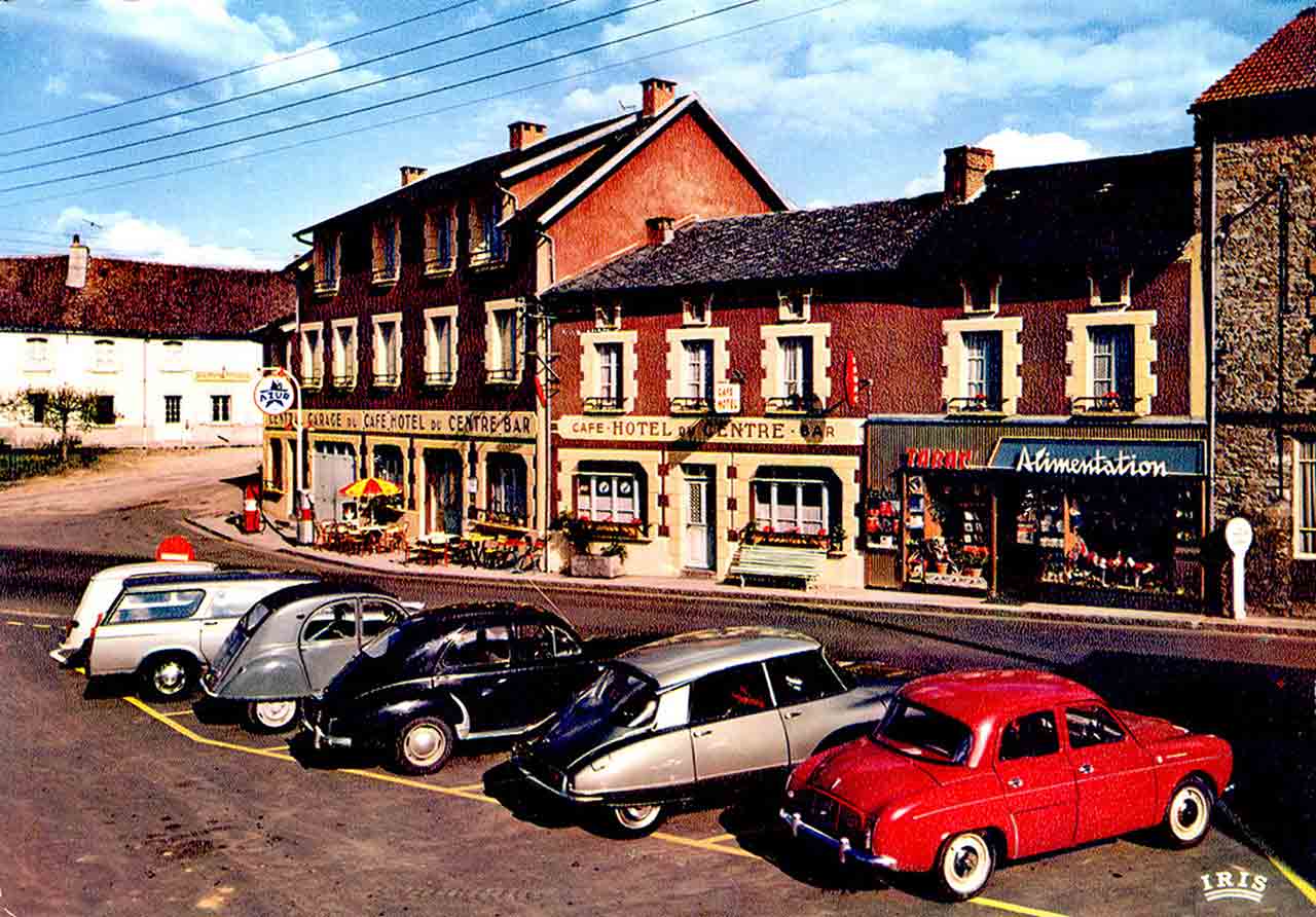Hôtel du centre à Morterolles-sur-Semme CP Iris vers 1965