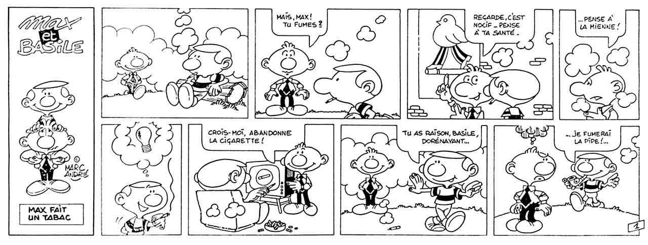 Max-et-Basile-bande dessinée promo neuf Puzzle-Centre-chateauroux-vierzon-1986