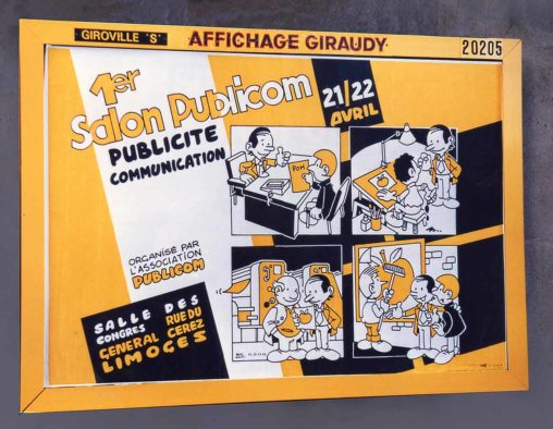 Affiche Salon Publicom Publicité et Communication 1986 Marc-André