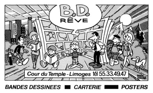 BD-Rêve Pavé Publicité-pour magazine gratuit JOUR ET NUIT-décembre 1985 - Dessagne Limoges Marc-André