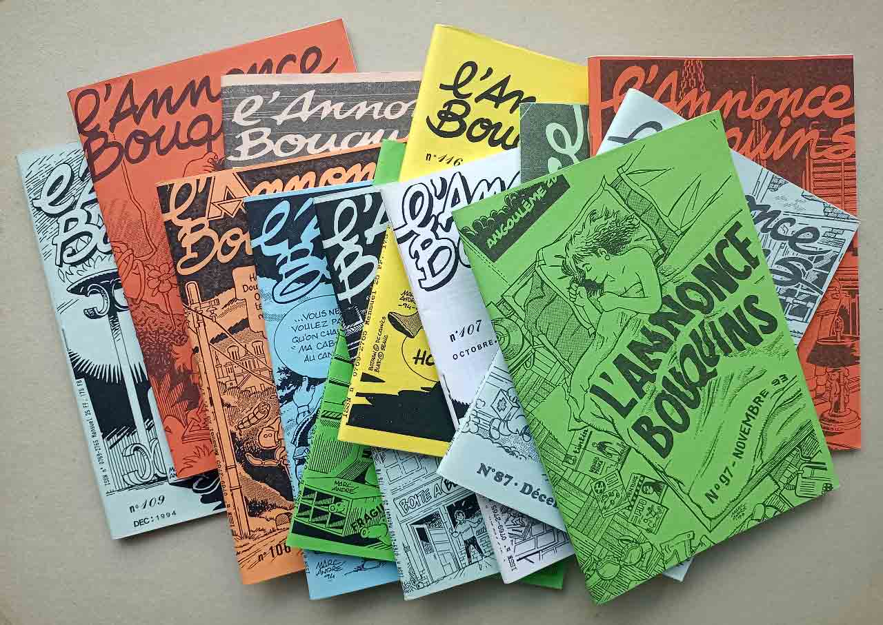 Couvertures pour L'Annonce-Bouquins 1992-1995 - Marc-André BD Illustration Graphisme Limoges