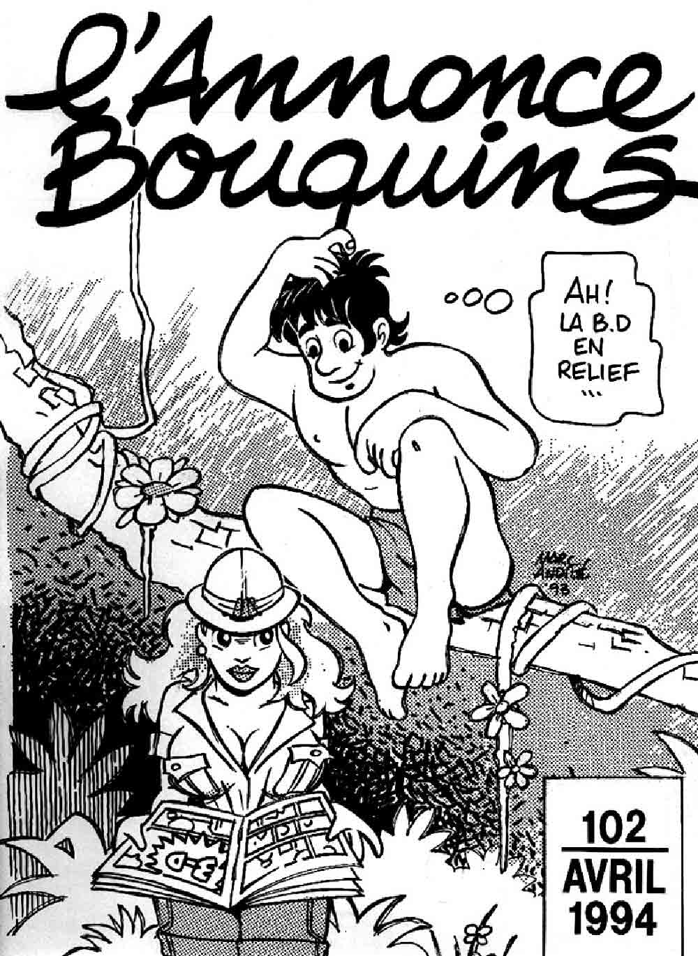 L'annonce-Bouquins 104 - juin 1994 - Tarzan : Le mateur de la jungle ! par Marc-André - 1994-1995 - Bande dessinée - Libourne - Marc-André BD Illustration Graphisme - Limoges