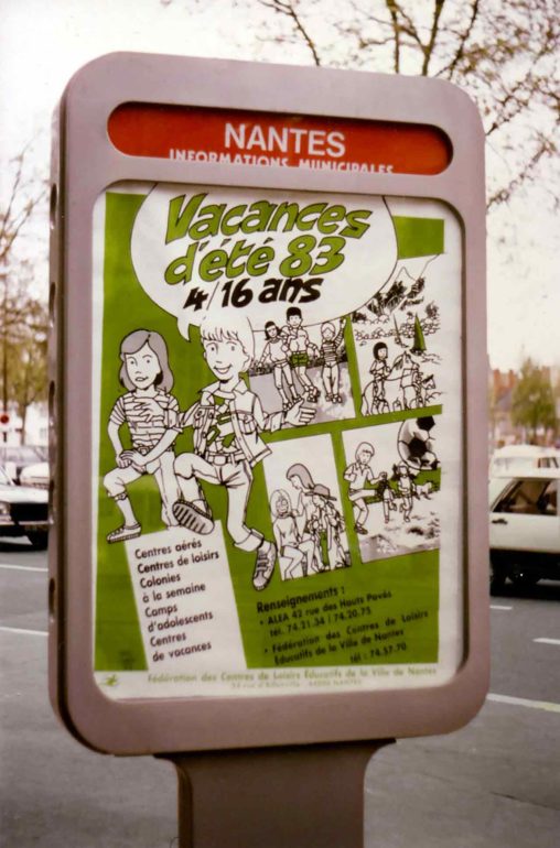 Affiche - Association Loisirs Enfance Adolescence Nantes - ALEA - 1983 - Marc-André BD Illustration Graphisme Limoges