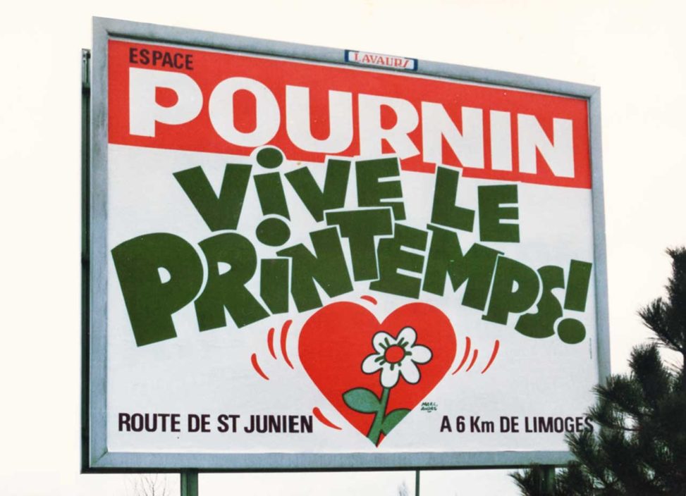 Vive le printemps ! Nouvel Espace Pournin 1988 - Marc-André BD Illustration Graphisme Limoges - Agence Scandere