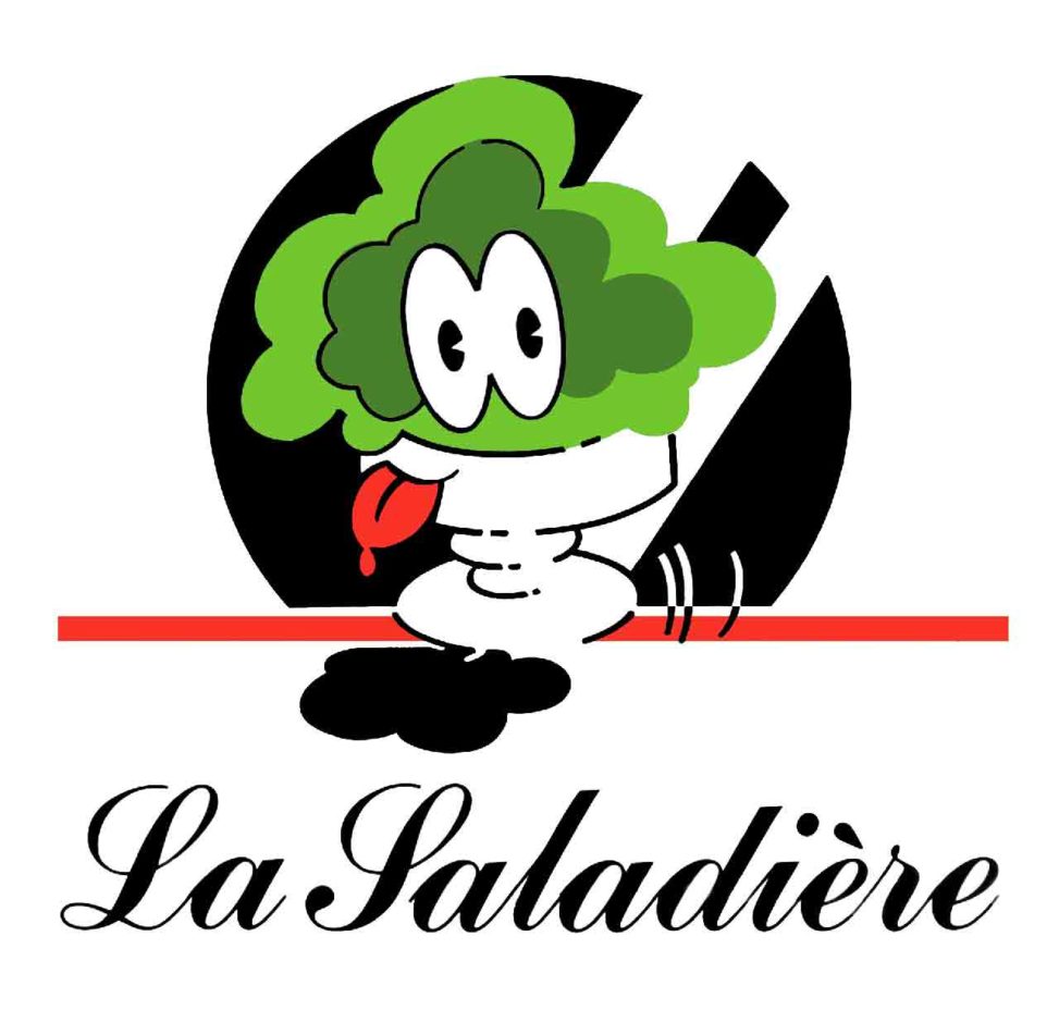 Logotype pour La Saladière - 1989- Marc-André BD Illustration Graphisme Limoges