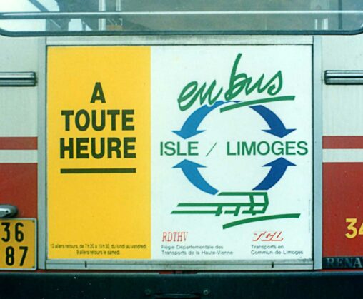 Isle-Limoges à toute heure - TCL - RDTHV 1990 - Marc-André BD Illustration Graphisme Limoges