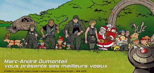 Stargate SG-1, la porte des étoiles - 2010 - Carte de Vœux - Marc-André BD Illustration Graphisme - Limoges