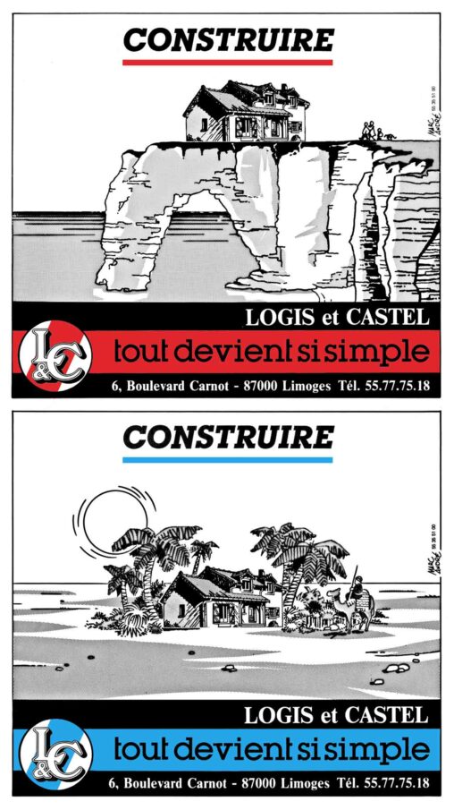 Construire - Maisons Logis & Castel 1989 - Marc-André BD Illustration Graphisme Limoges