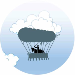 Carte de vœux Ascension de Testu-Brissy à Limoges en 1786 verso - 2026 - Marc-André BD Illustration Graphisme Limoges